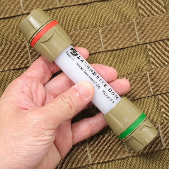 LAZER BRITE Single Mode Military Light Kit LED Light [Red/Green] [Letter Pack Plus compatible]