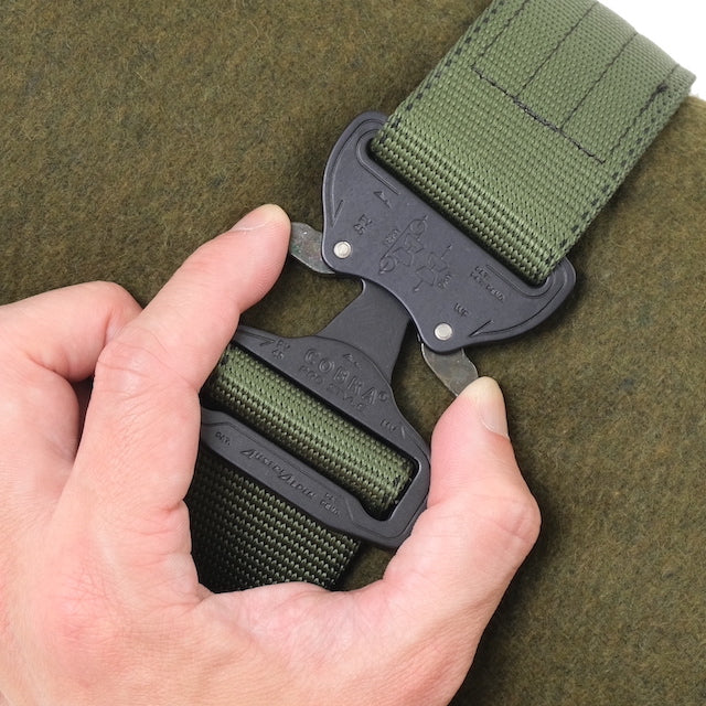 US (US military release product) Litter Strap 2 Set [Set of 2 for securing stretcher] [Cobra Buckle 45mm] [Utility Strap] OD [Letter Pack Plus compatible]