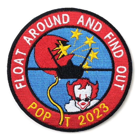 Military Patch（ミリタリーパッチ）FLOAT AROUND AND FIND OUT - POP IT 2023 [フルカラー][フック付き]【レターパックプラス対応】【レターパックライト対応】