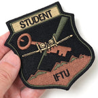 Military Patch STUDENT IFTU [OCP] [With hook] [Letter Pack Plus compatible] [Letter Pack Light compatible]