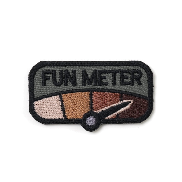 Military Patch FUN METER [FOREST] [Small] [With hook] [Compatible with Letter Pack Plus] [Compatible with Letter Pack Light]