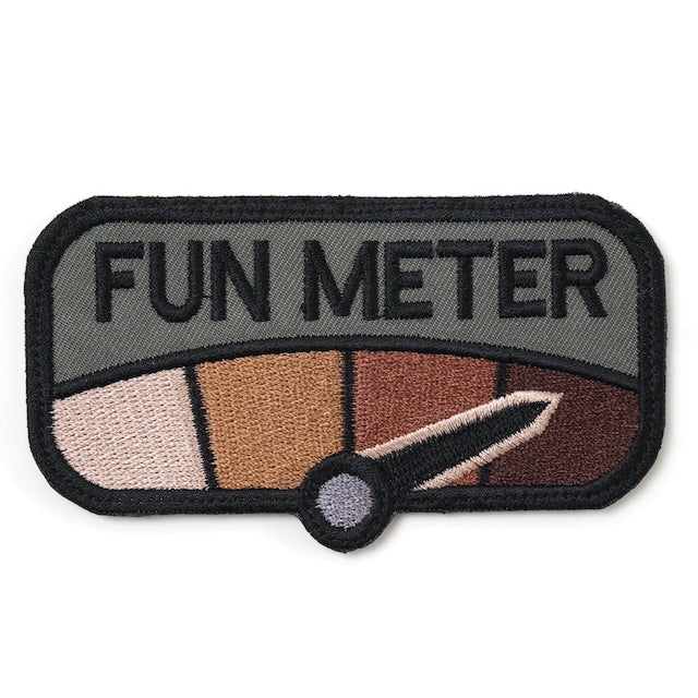 Military Patch FUN METER [FOREST] [Large] [With hook] [Compatible with Letter Pack Plus] [Compatible with Letter Pack Light]