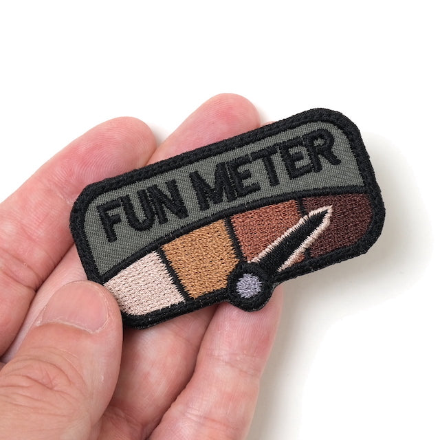 Military Patch FUN METER [FOREST] [Small] [With hook] [Compatible with Letter Pack Plus] [Compatible with Letter Pack Light]