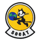 Military Patch（ミリタリーパッチ）SOCAT フィリックス [フルカラー] [フック付き]【レターパックプラス対応】【レターパックライト対応】