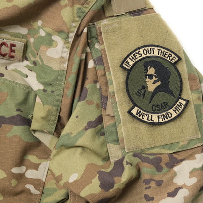 Military Patch（ミリタリーパッチ）CSAR "IF HE'S OUT THERE, WE'LL FIND HIM" [OCP][フック付き]【レターパックプラス対応】【レターパックライト対応】