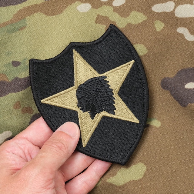 Military Patch 2nd Infantry Division 2 Set [OCP] [With hook] [Set of 2] [Letter Pack Plus compatible] [Letter Pack Light compatible]