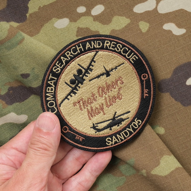 Military Patch（ミリタリーパッチ）COMBAT SEARCH AND RESCUE SANDY05 [OCP][フック付き]【レターパックプラス対応】【レターパックライト対応】