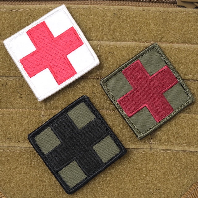 Military Patch Medical Cross Red Cross [Large/5cm x 5cm] with hook [Compatible with Letter Pack Plus] [Compatible with Letter Pack Light]