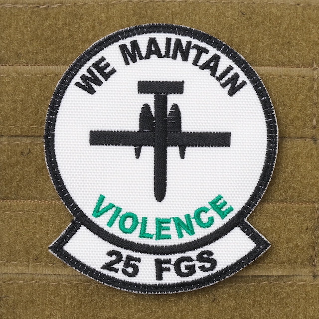 Military Patch（ミリタリーパッチ）25 FGS WE MAINTAIN [フック付き]【レターパックプラス対応】【レターパックライト対応】