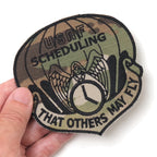 Military Patch USAF SCHEDULING [2 colors] [With hook] [Compatible with Letter Pack Plus] [Compatible with Letter Pack Light]