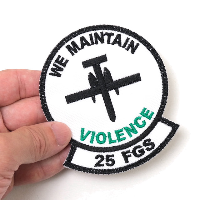 Military Patch（ミリタリーパッチ）25 FGS WE MAINTAIN [フック付き]【レターパックプラス対応】【レターパックライト対応】
