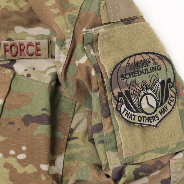 Military Patch（ミリタリーパッチ）USAF SCHEDULING  [2色][フック付き]【レターパックプラス対応】【レターパックライト対応】
