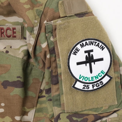 Military Patch（ミリタリーパッチ）25 FGS WE MAINTAIN [フック付き]【レターパックプラス対応】【レターパックライト対応】