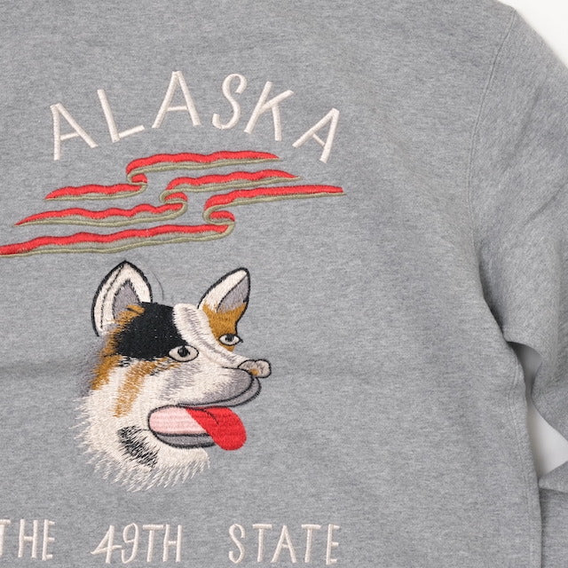 TAILOR TOYO（テーラー東洋） SUKA CREW SWEAT EMBROIDERED “ALASKA” [TT69300][113 H.GRAY]