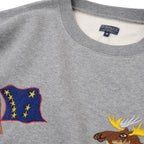 TAILOR TOYO（テーラー東洋） SUKA CREW SWEAT EMBROIDERED “ALASKA” [TT69300][113 H.GRAY]