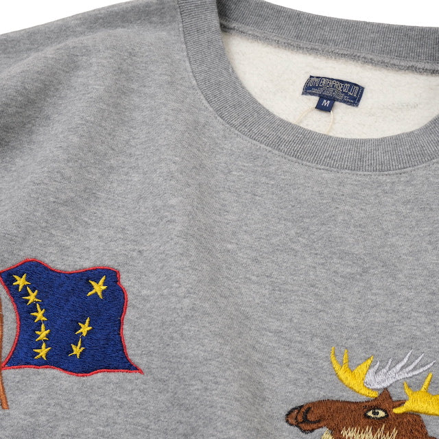 TAILOR TOYO（テーラー東洋） SUKA CREW SWEAT EMBROIDERED “ALASKA” [TT69300][113 H.GRAY]