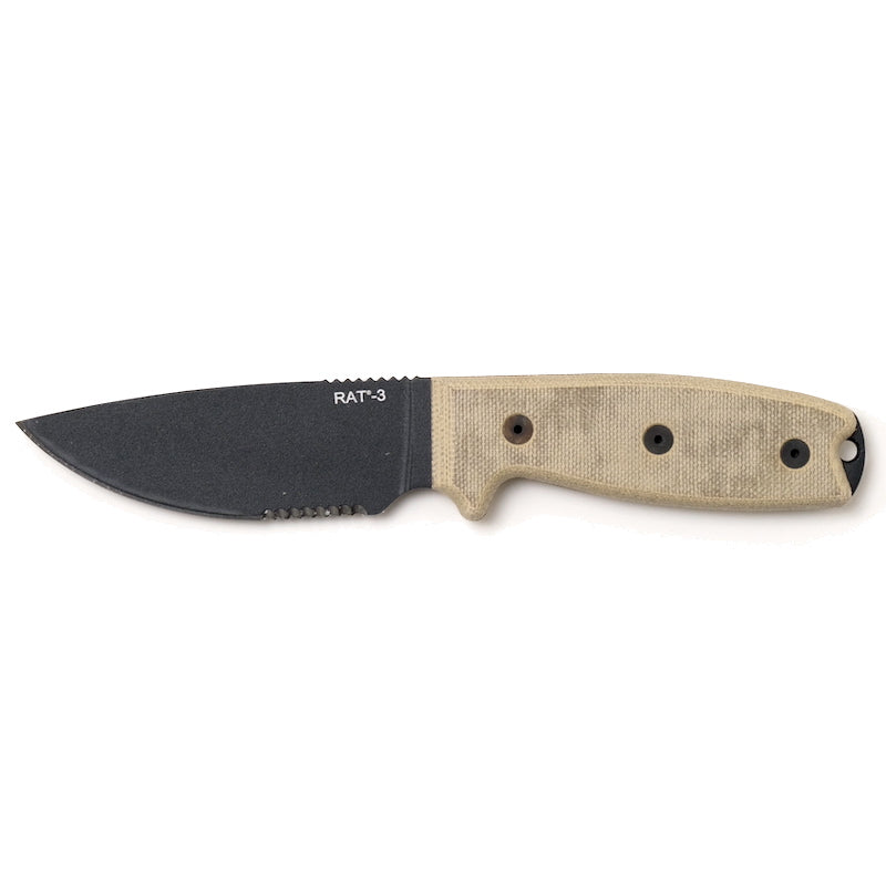 ONTARIO（オンタリオ）RAT3 Serrated with Nylon Sheath [ラット3 セレーテッド ナイロンシース ...