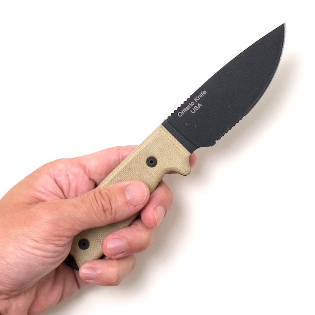 ONTARIO RAT3 Serrated with Nylon Sheath [Rat 3 Serrated Nylon Sheath]