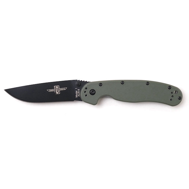 ONTARIO RAT1 Folder [OD Green Handle] [Rat 1 folding knife]