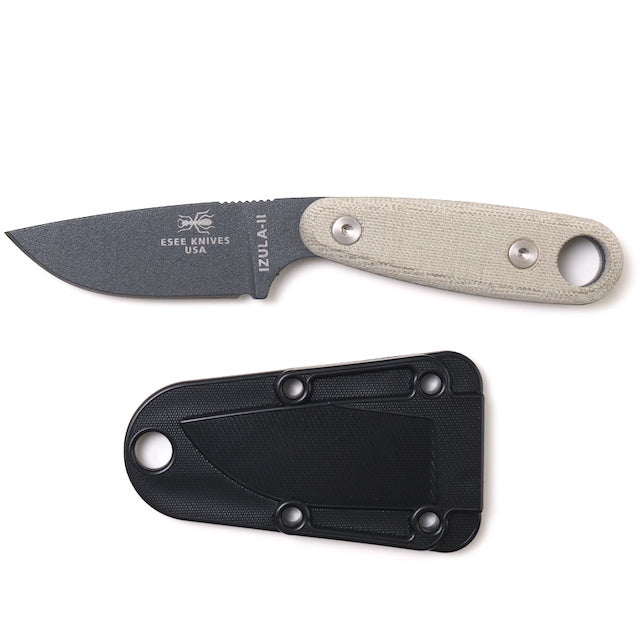 ESEE（エシー）IZULA-II-TG [Tactical Gray Blade Tan Handle Black Sheath][イズラ2 タクティカルグレーブレード タンハンドル ブラックシース]