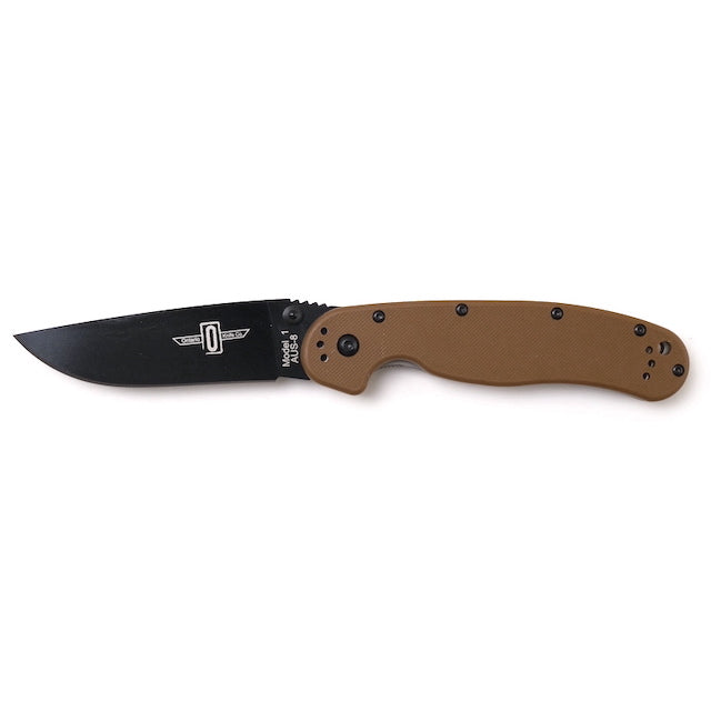 ONTARIO RAT1 Folder [Coyote Brown Handle]