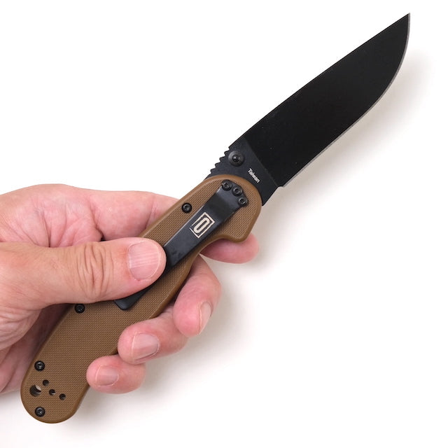 ONTARIO RAT1 Folder [Coyote Brown Handle]