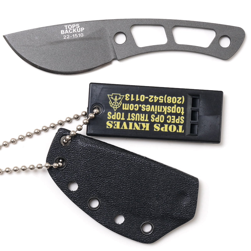 TOPS TOPS BACKUP [Tops Backup Acid Rain Finish] [Neck Knife]