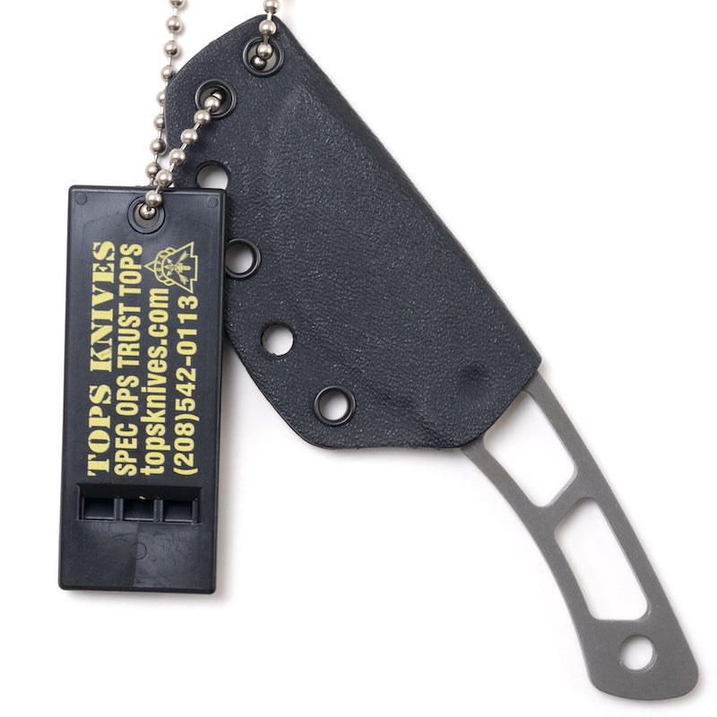 TOPS TOPS BACKUP Tungsten [Tungsten Cerakote] [Neck Knife]