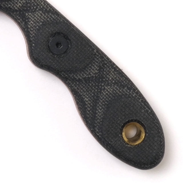TOPS MINI SCANDI KNIFE Survival [Black Canvas Micarta]