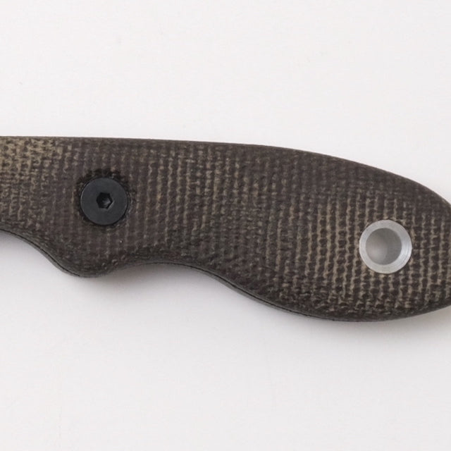 TOPS MINI SCANDI KNIFE Currin1776 [Green Canvas Micarta] [Mini Scandi Battle Box Currin1776 Limited Model Tan Canvas Micarta]