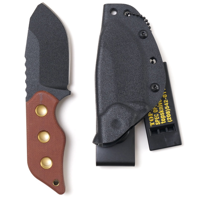 TOPS LIL ROUGHNECK [Lil Roughneck Black Traction Coating Tan Canvas Micarta]