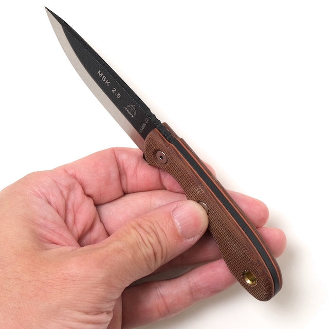 TOPS MINI SCANDI KNIFE [Tan Canvas Micarta]