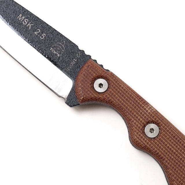TOPS MINI SCANDI KNIFE [Tan Canvas Micarta]