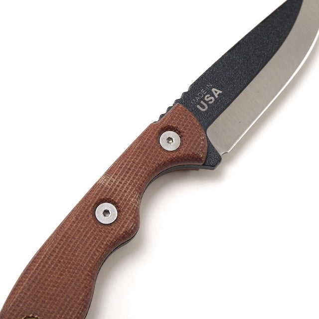TOPS MINI SCANDI KNIFE [Tan Canvas Micarta]