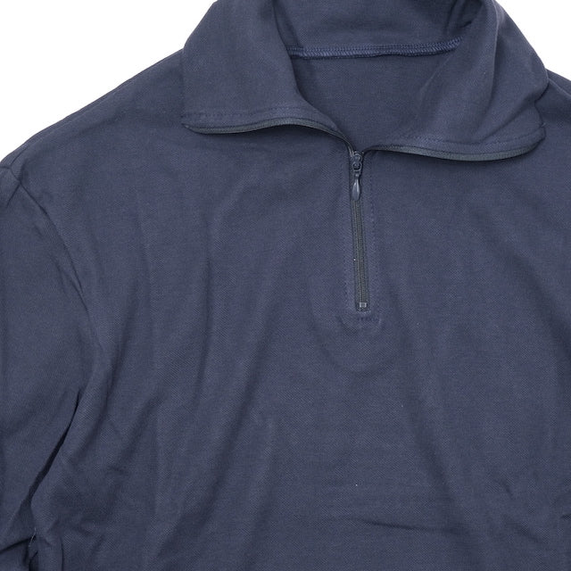 World Surplus French Navy Actual F1 Half Zip Shirt [NAVY] [Letter Pack Plus compatible]