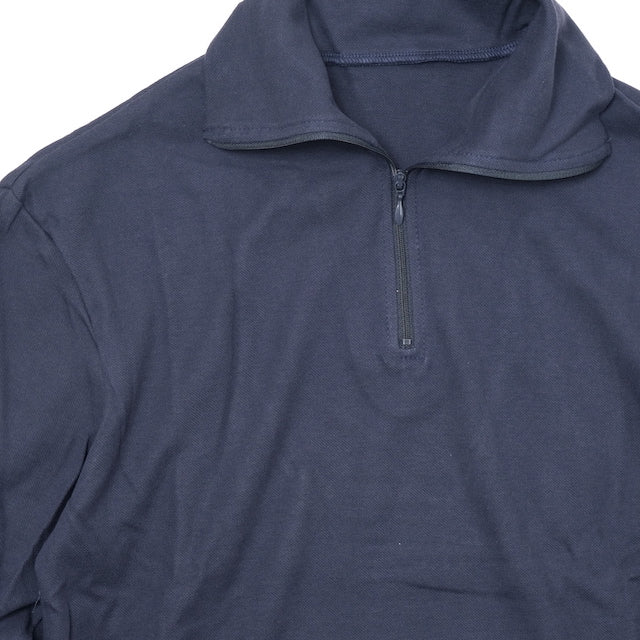 ワールドサープラス  フランス海軍実物  F1 ハーフジップ シャツ [NAVY]【レターパックプラス対応】