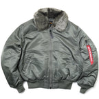 ALPHA（アルファ）TYPE B-15 フライトジャケット [TA0215-159][CORE V.GRAY][BLACK]