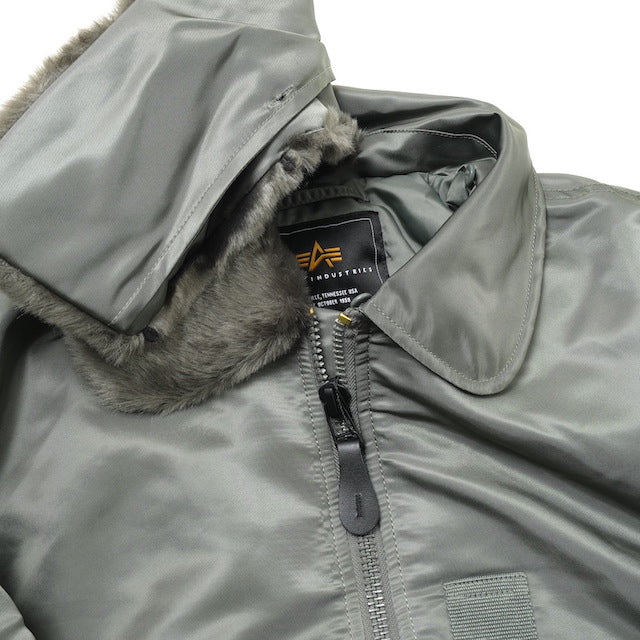 ALPHA（アルファ）TYPE B-15 フライトジャケット [TA0215-159][CORE V.GRAY][BLACK]