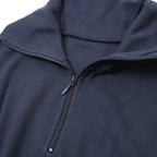 ワールドサープラス  フランス海軍実物  F1 ハーフジップ シャツ [NAVY]【レターパックプラス対応】