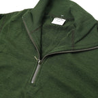 ワールドサープラス   フランス陸軍実物  ハーフジップ ウールシャツ [GREEN]【レターパックプラス対応】