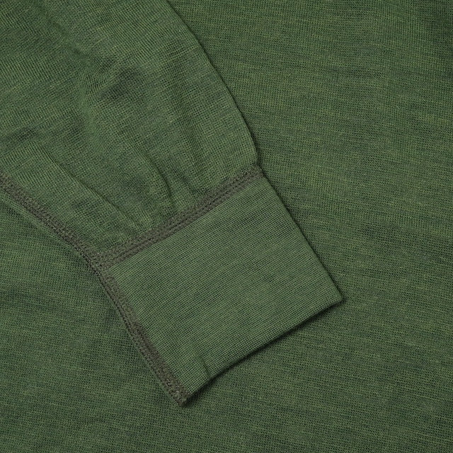ワールドサープラス   フランス陸軍実物  ハーフジップ ウールシャツ [GREEN]【レターパックプラス対応】