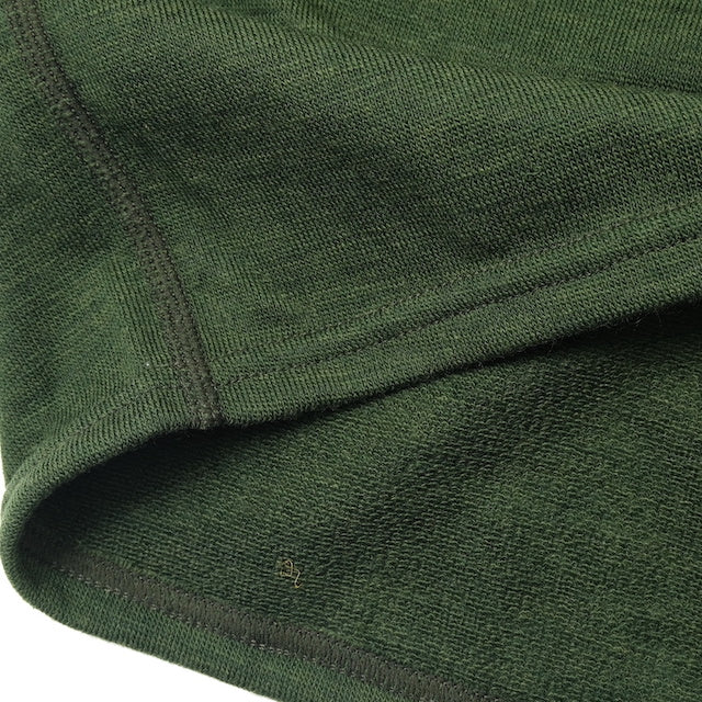ワールドサープラス   フランス陸軍実物  ハーフジップ ウールシャツ [GREEN]【レターパックプラス対応】