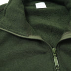 ワールドサープラス   フランス陸軍実物  フロントZIP ウール カーディガン [GREEN]