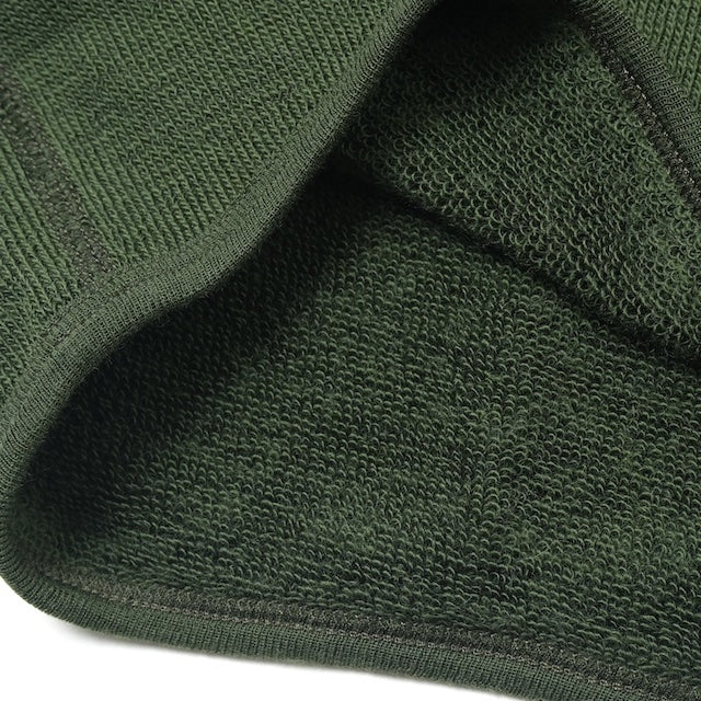 ワールドサープラス   フランス陸軍実物  フロントZIP ウール カーディガン [GREEN]