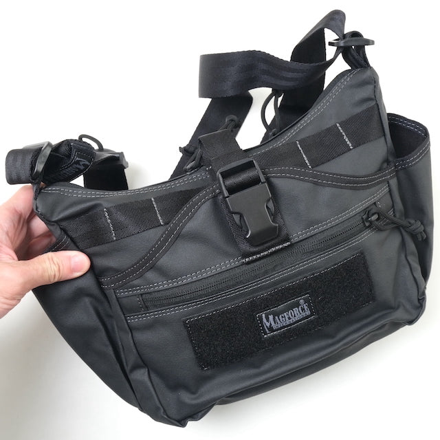 MAGFORCE Mini Gemini Sling Bag [MF-A0901][Black PVC][Mini Gemini Sling Bag]