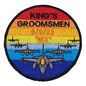 Military Patch（ミリタリーパッチ）36th FS KING'S GROOMSMEN 6/9/23 "NICE" [フック付き]【レターパックプラス対応】【レターパックライト対応】