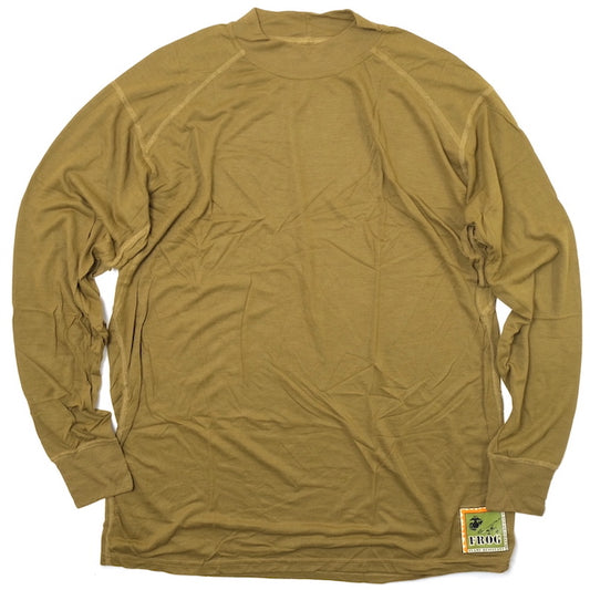 US (US military release product) USMC FROG SILKWEIGHT UNDERSHIRTS COYOTE for Marine Corps [Letter Pack Plus compatible]