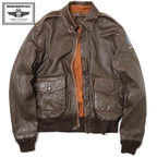 MORGAN MEMPHIS BELLE（モーガン メンフィスベル）Type A-2 Classic クラシック フライトジャケット [ANTIQUE BROWN][GOAT SKIN/山羊(ヤギ)皮革] AFマーク付 WW2 仕様