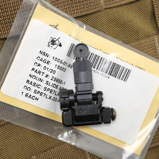 US（米軍放出品）USMC マイクロ リアサイト アッセンブリー 600m [Knights Armament製][Micro Rear Sight Assembly]【レターパックプラス対応】【レターパックライト対応】