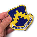 Military Patch（ミリタリーパッチ）AT TAQUEZ ET CONQUEREZ  [フック付き]【レターパックプラス対応】【レターパックライト対応】
